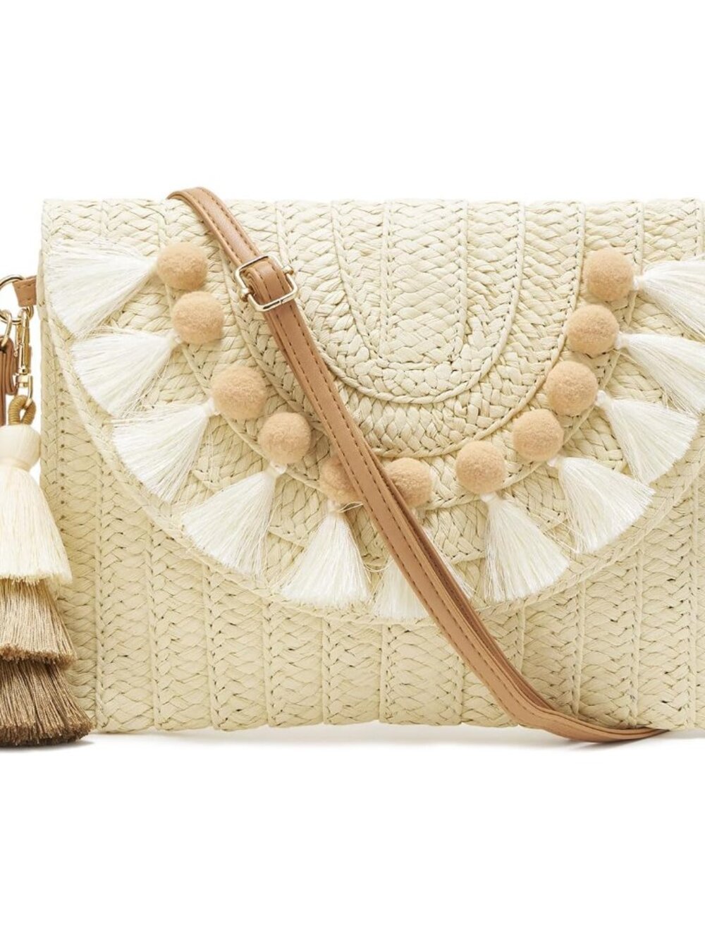 Small Straw Purse for Women Summer Clutch Purses Beach Woven Envelope Bag Raffia